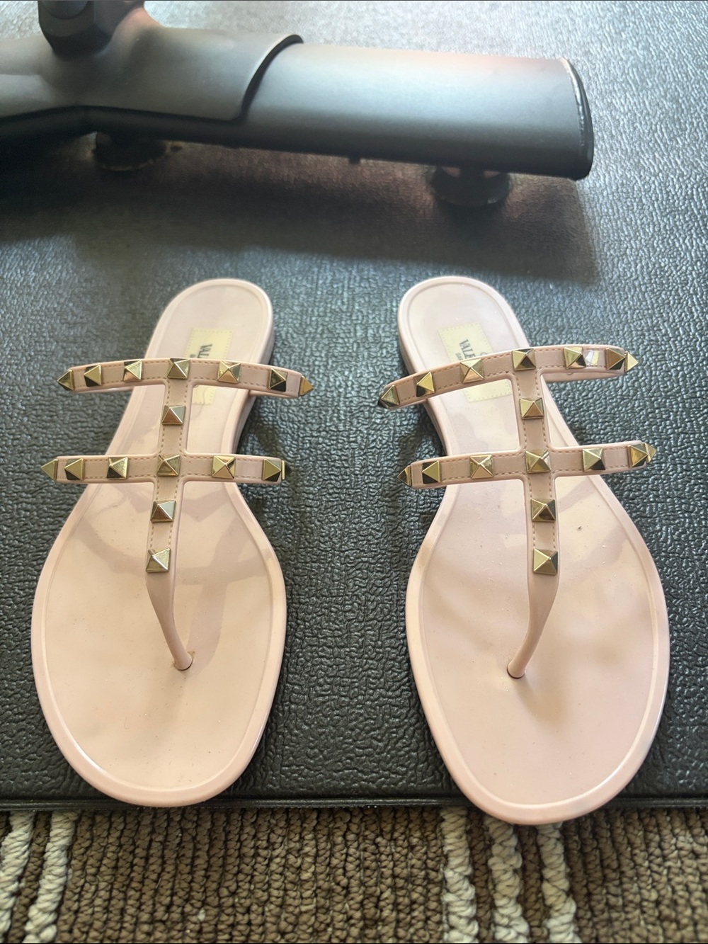 Valentino Blush Pink Stud-T Strappy Women’s Sandals